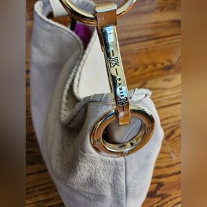 JPK PARIS 75 - Cream Leather Shoulder Handbag with brand Gold Hardware